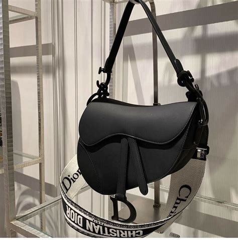 dior saddle black bag|authentic dior saddle bag.